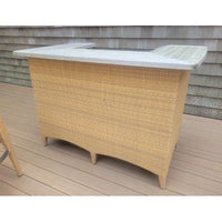 Outdoor Wicker Bar w/ 2 Stools by Gloster