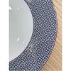 Hermes Tie Set Porcelain Salad / Dessert Plate w/ Purple Trim