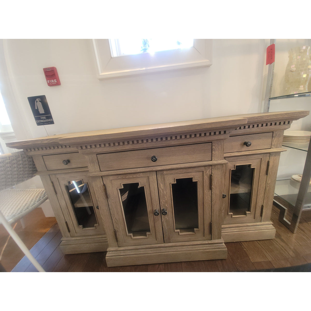 St. James Gray Oak 5-ft Media Console by RH (AS IS)