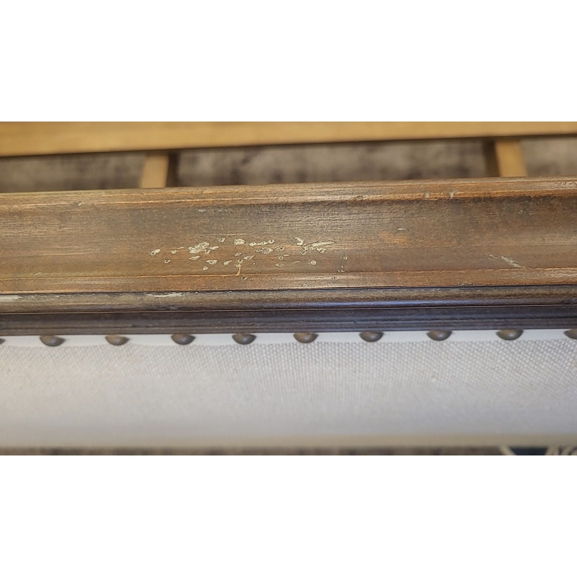 California King-Sized Maison Nailhead Upholstered Bed Frame by RH