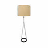 Black Metal Dauphine Standing Foor Lamp w/Shade, by Visual Comfort, 54"Hx18.5D