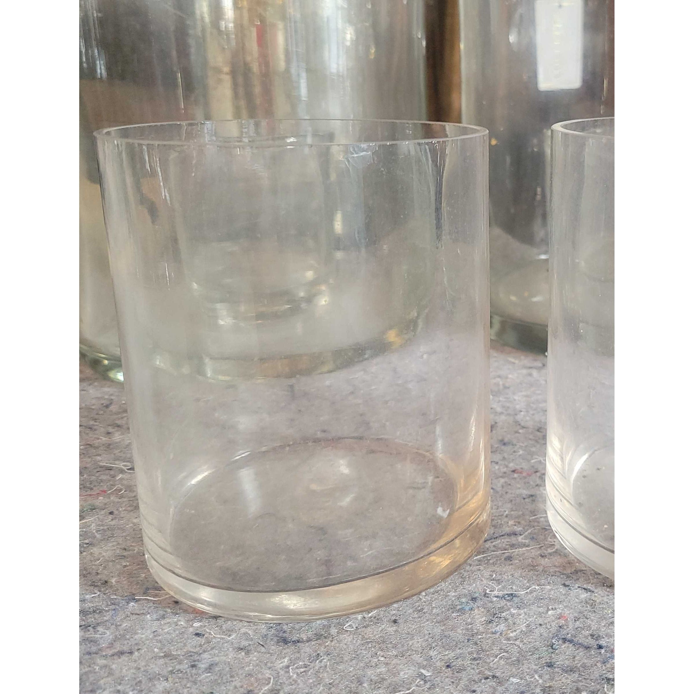 Small Thin-Rim Glass Candle Holder