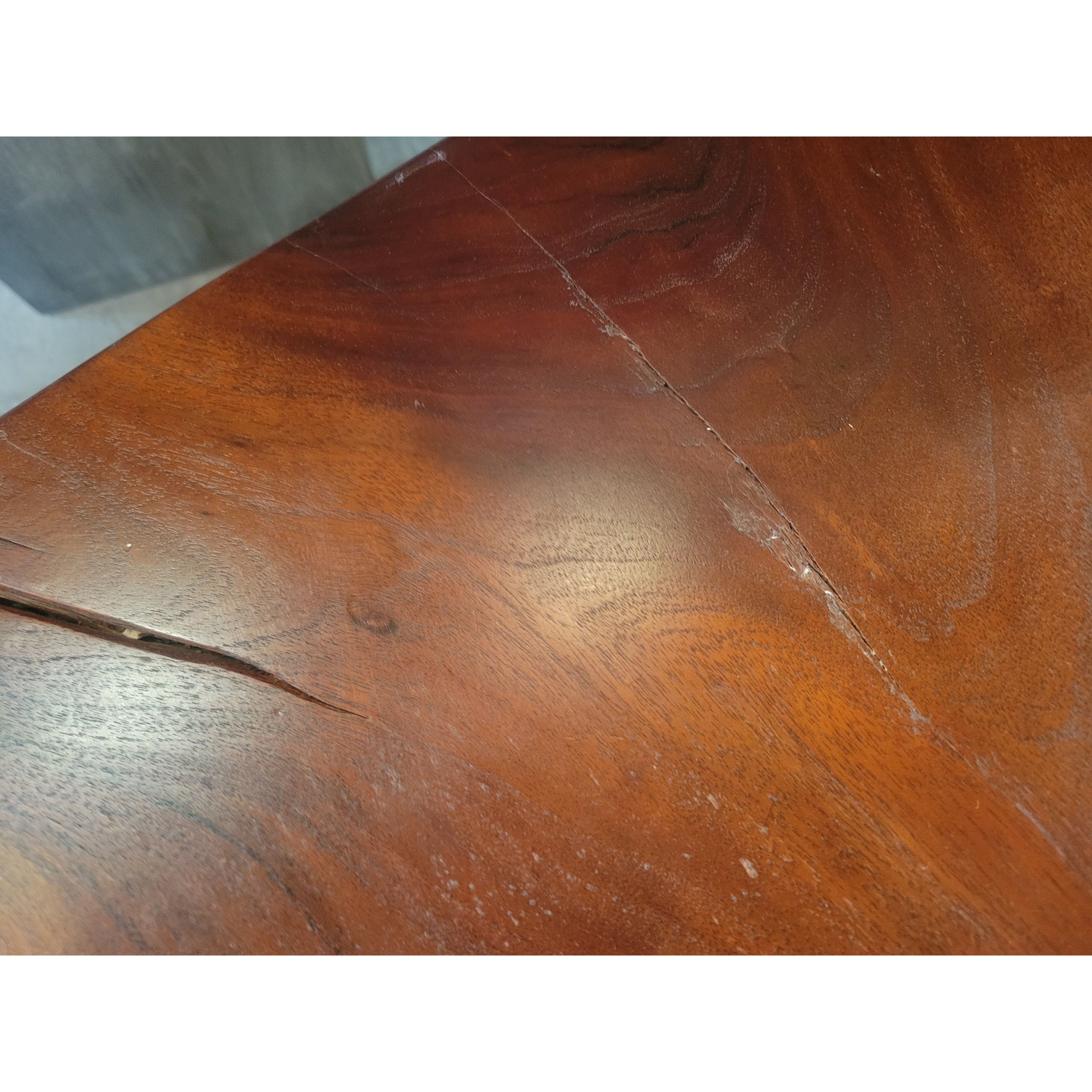 Live Edge Walnut Coffee Table on Square Steel Legs