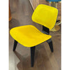 Eames Yellow Cowhide Molded Plywood Chair by Herman Miller - AS IS