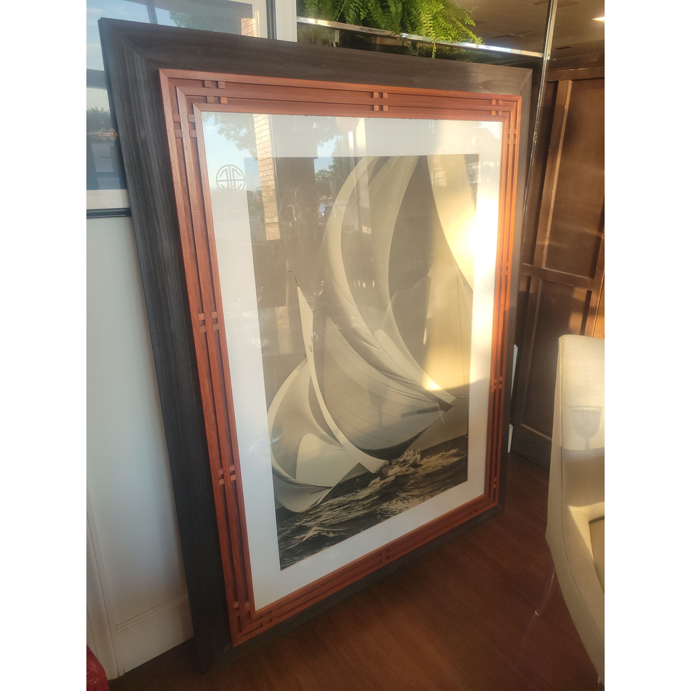 'Flying Spinnakers' 1938 Rosenfeld Collection Photograph in Wood Frame