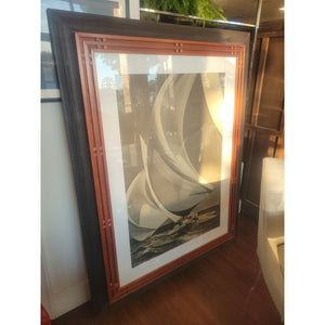 'Flying Spinnakers' 1938 Rosenfeld Collection Photograph in Wood Frame