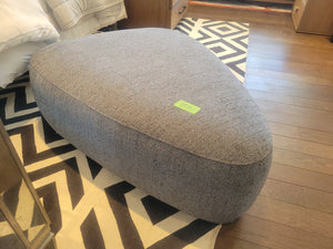 Gray Rounded Triangle Ottoman