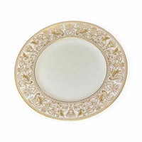 Set of Eleven Wedgewood Florentine Gold Dinner Plates 10.75" Dia
