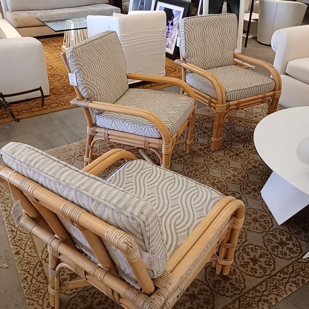 Bielecky Brothers Rattan Club Chairs