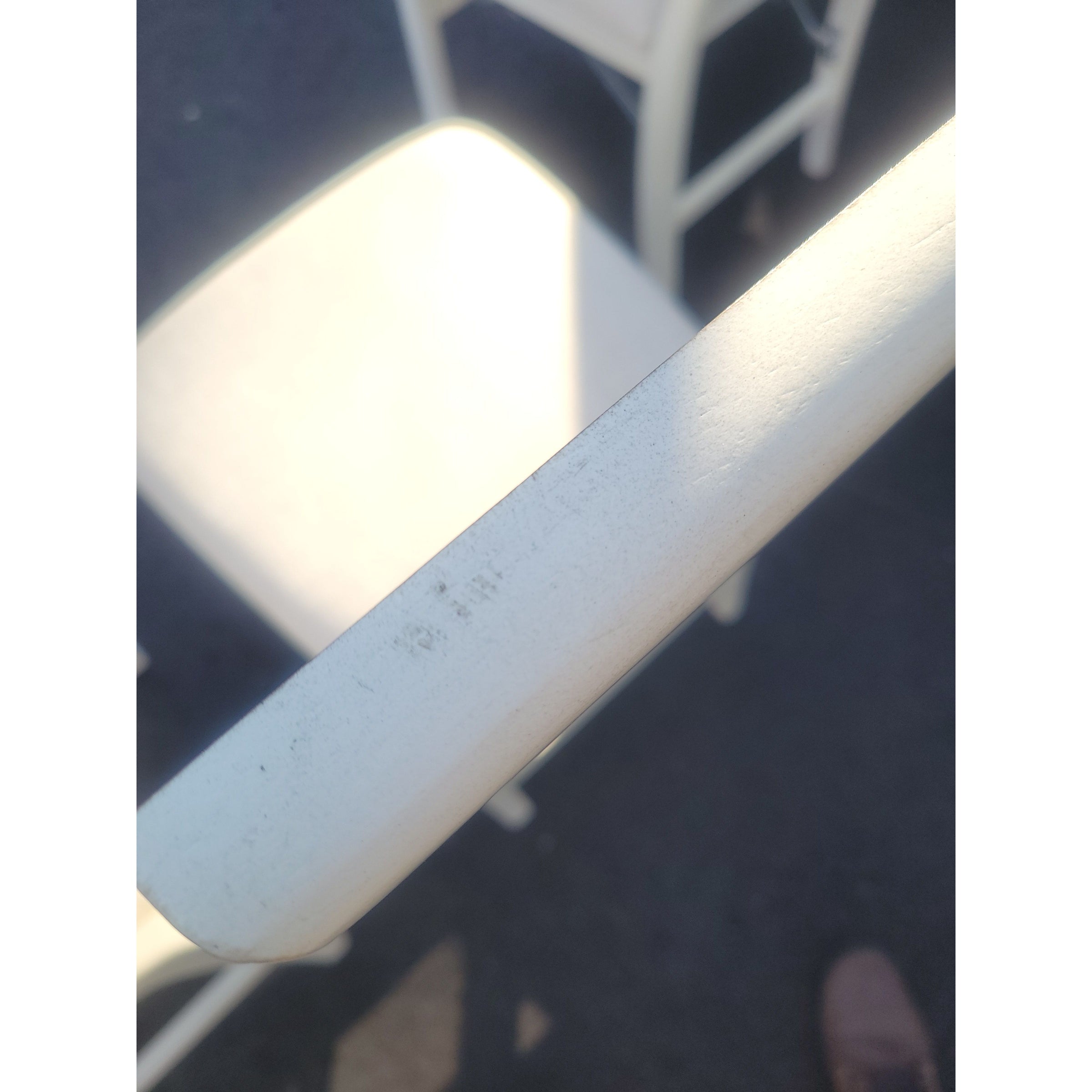 SET of 4 Blonde Wood Lattice Folding Chairs