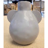 Glazed Gray Ceramic Jug w/ 2 Extensions