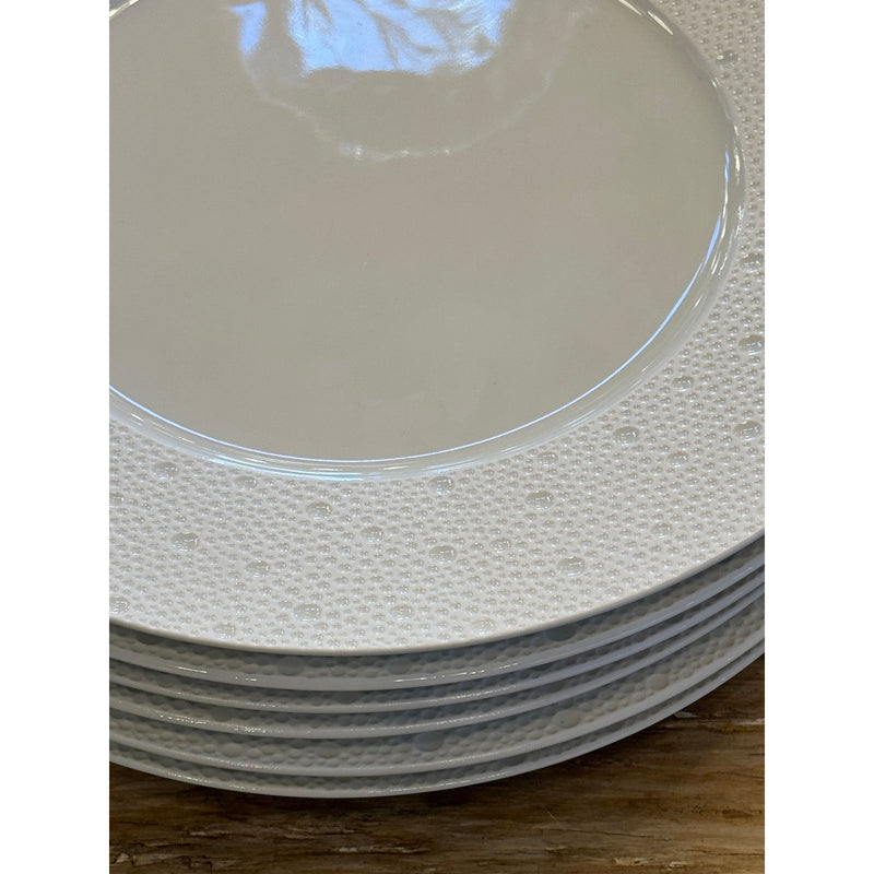 SET of 6 Porcelain Dinner Plates by Bernardaud
