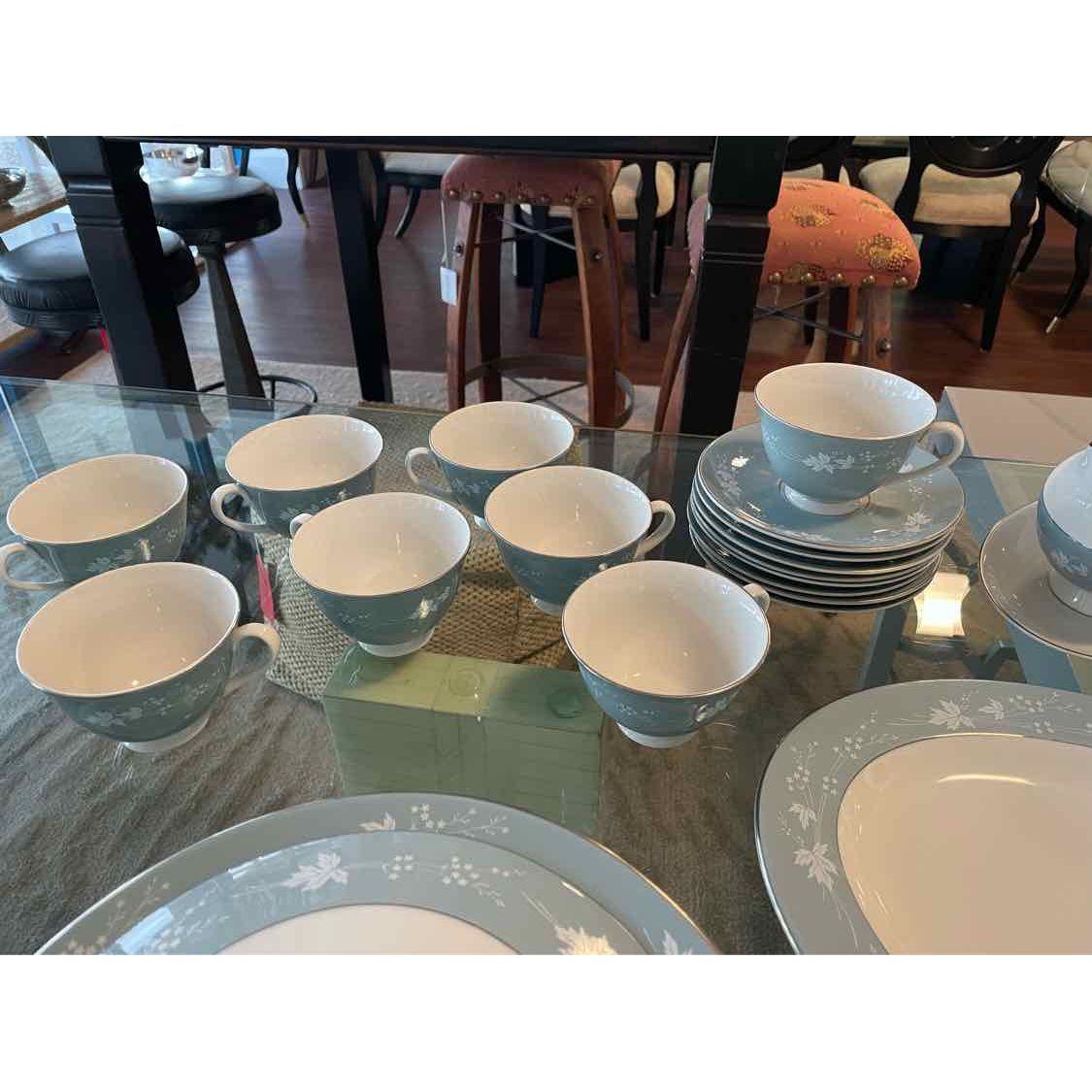 SET of 8 Reflection Tea Cups w/ 8 Saucers by Royal Doulton - colletteconsignment.com