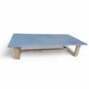 Rectangular Stone Top Teak Coffee Table by Manutti