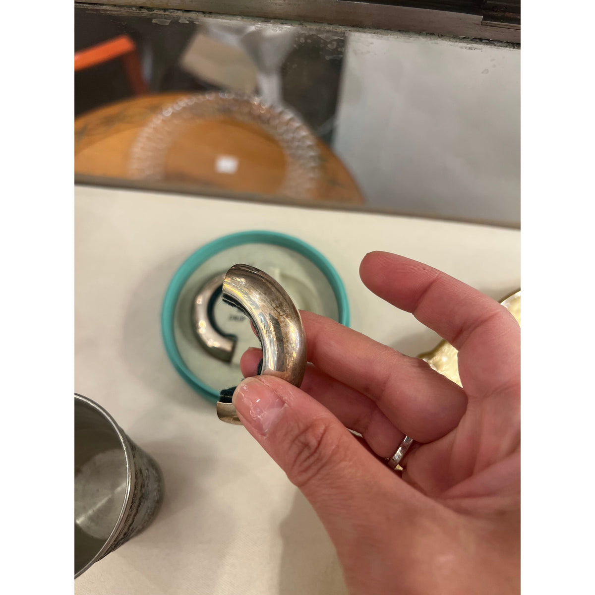 Ercuis Silver Magnetic Drip Stopper - AS IS - colletteconsignment.com