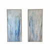 PAIR of 'Hidden History' 2014 Paintings in White Frames by Mary Nelson Sinclair