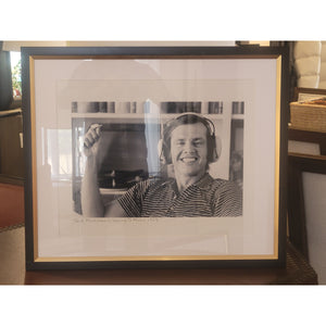 Jack Nicholson w/ Joint, 1969 B&W Photo in Black Frame