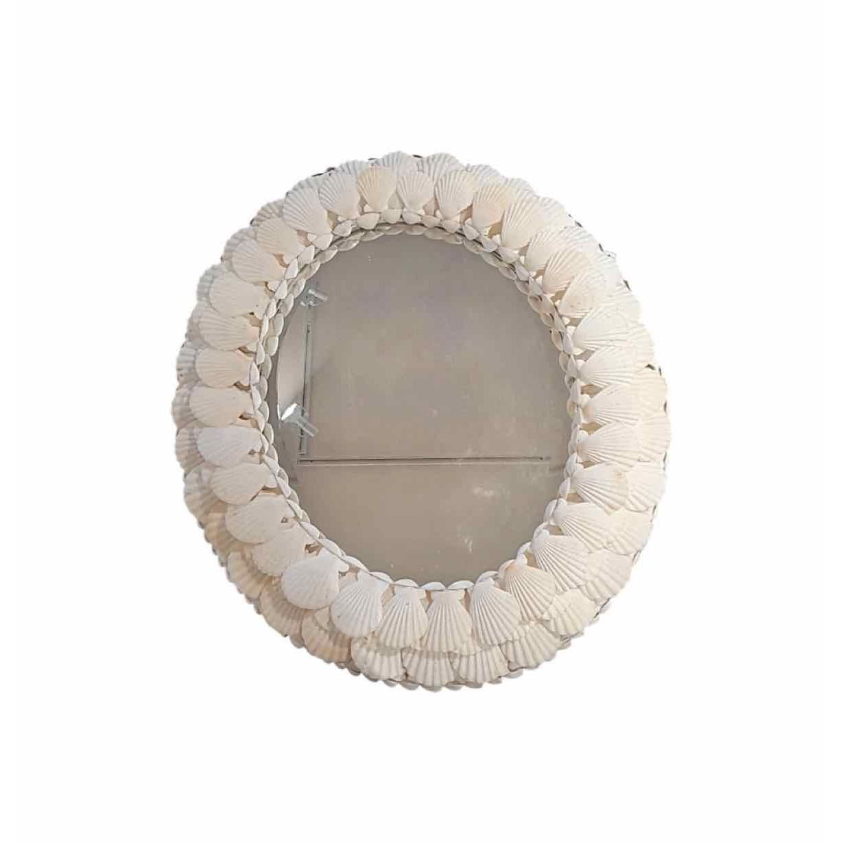 Oval Mirror Trimmed w/ Shells
