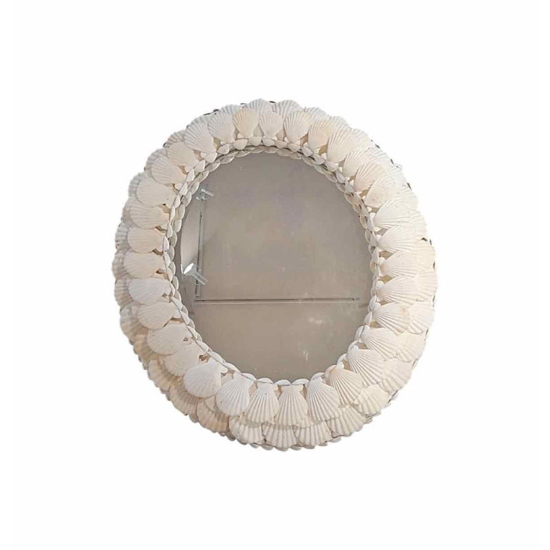 Oval Mirror Trimmed w/ Shells