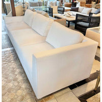 'Shelter Point' Linen Left-Arm Right-Corner Sofa on Oak Base by Ralph Lauren