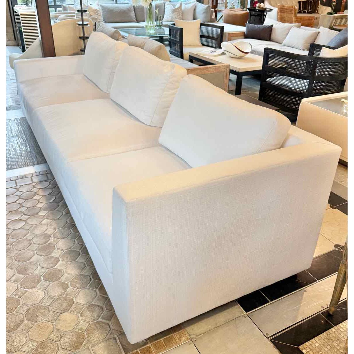 'Shelter Point' Linen Left-Arm Right-Corner Sofa on Oak Base by Ralph Lauren
