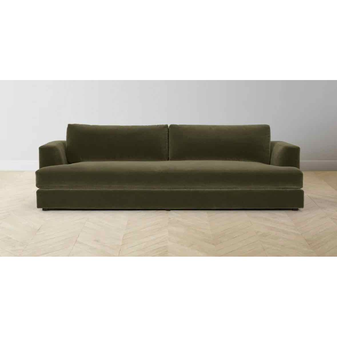 The Varick Mohair Moss Sofa, 105"Lx40"Dx30"H AS IS