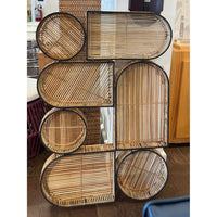 Geo Natural Fiber & Metal Wall Art - colletteconsignment.com