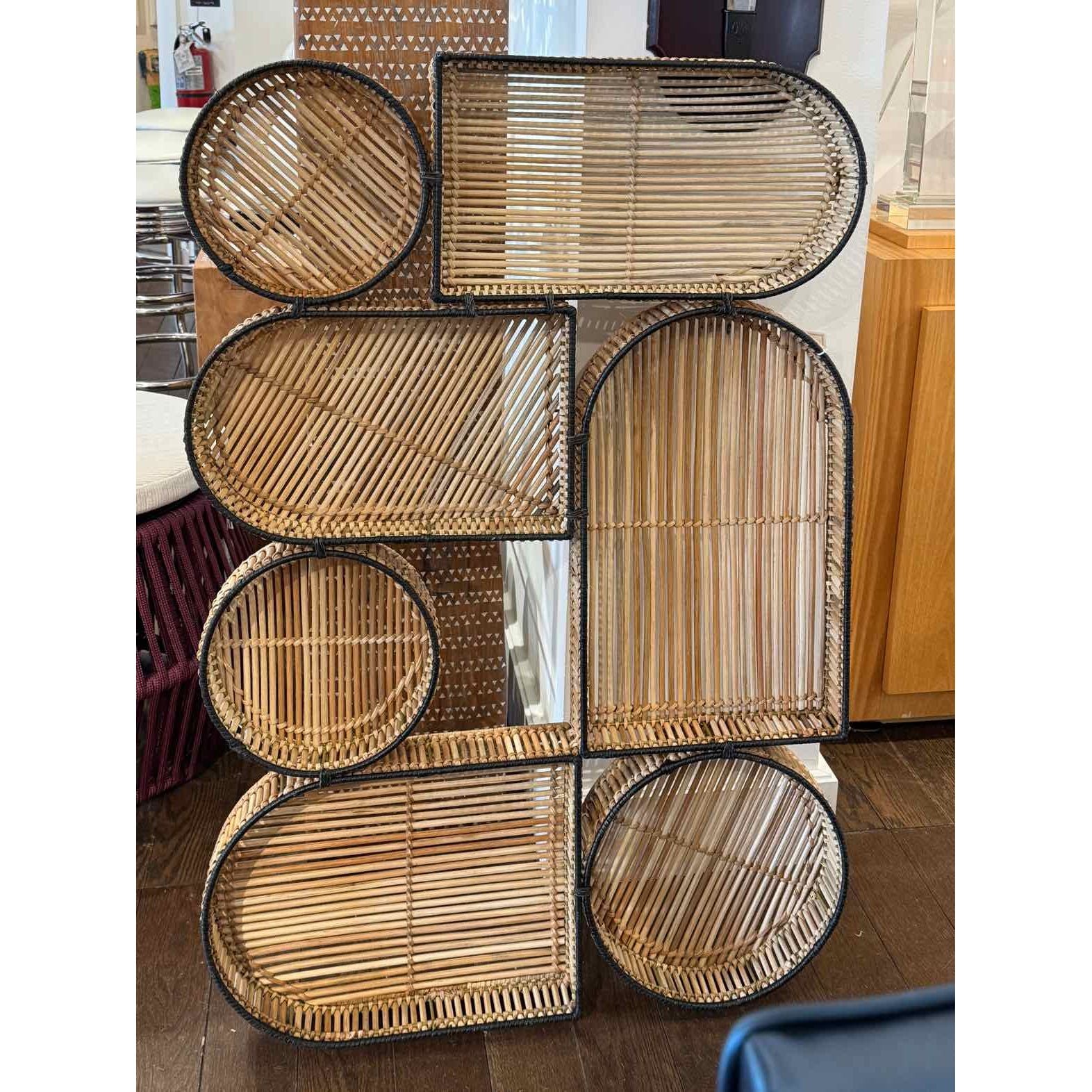 Geo Natural Fiber & Metal Wall Art - colletteconsignment.com