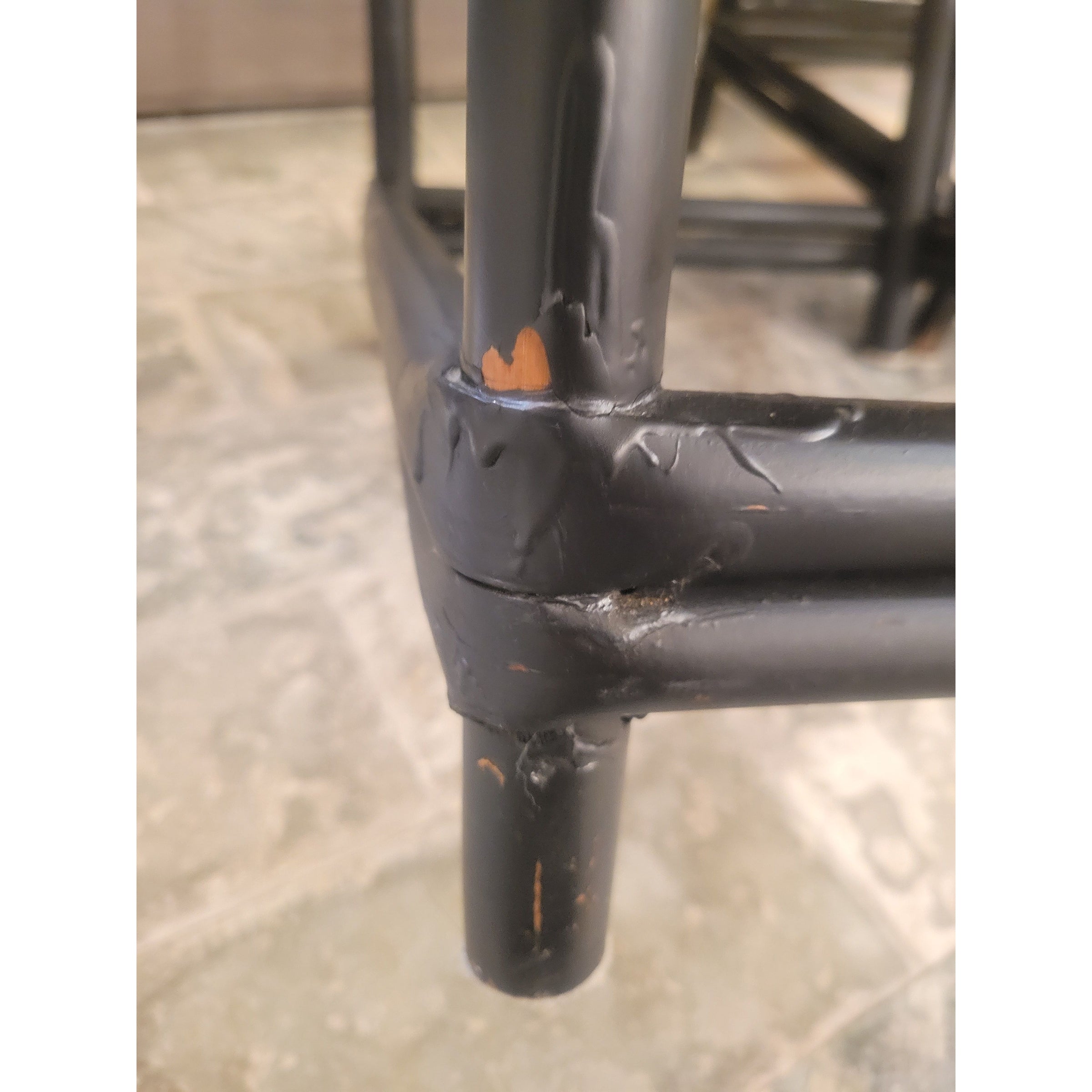 PAIR of Antique Chinese Ebonized Bamboo Stickback Chairs (As Is)