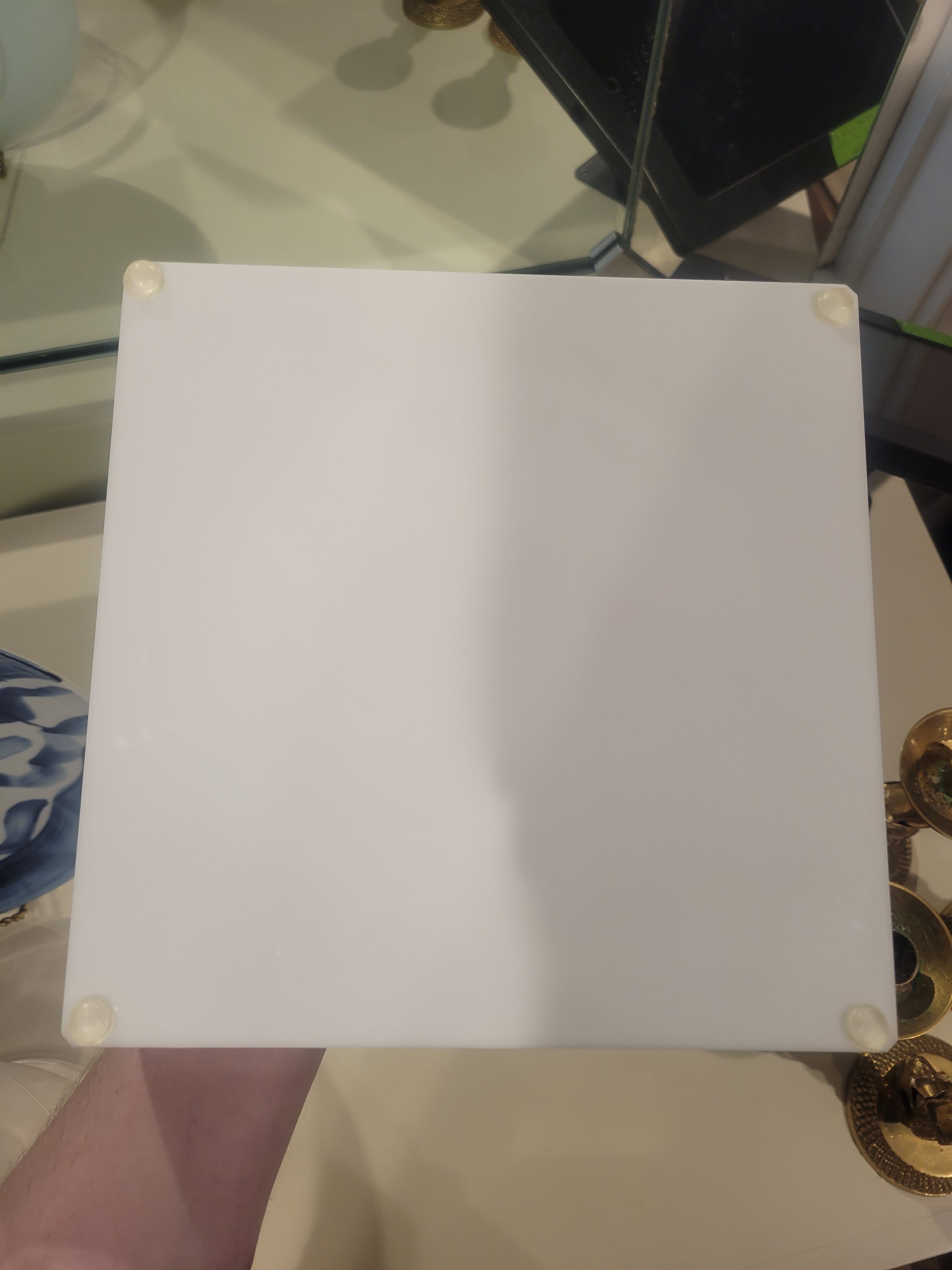 Lucite Square Block Dish