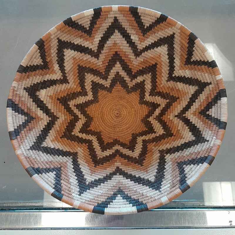 Hand Woven Aftrican Bowl, 11"Dx3"H