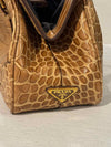 Prada Crocodile Caramel Satchel w/Magnetic Closesure 15"x4.5"x10"