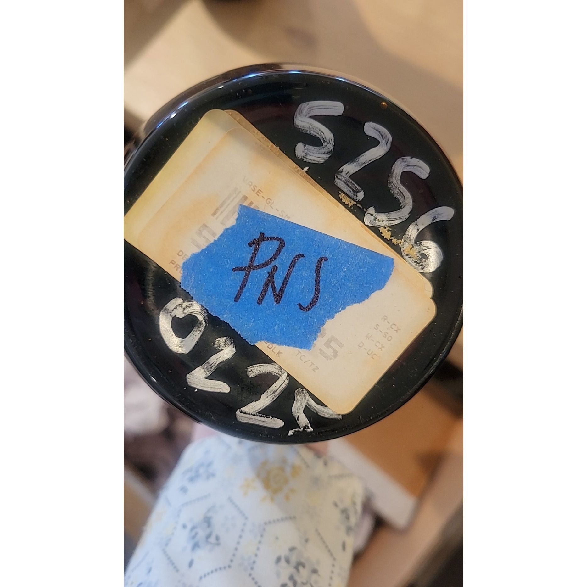 Short Tiger Stripe Bud Vase