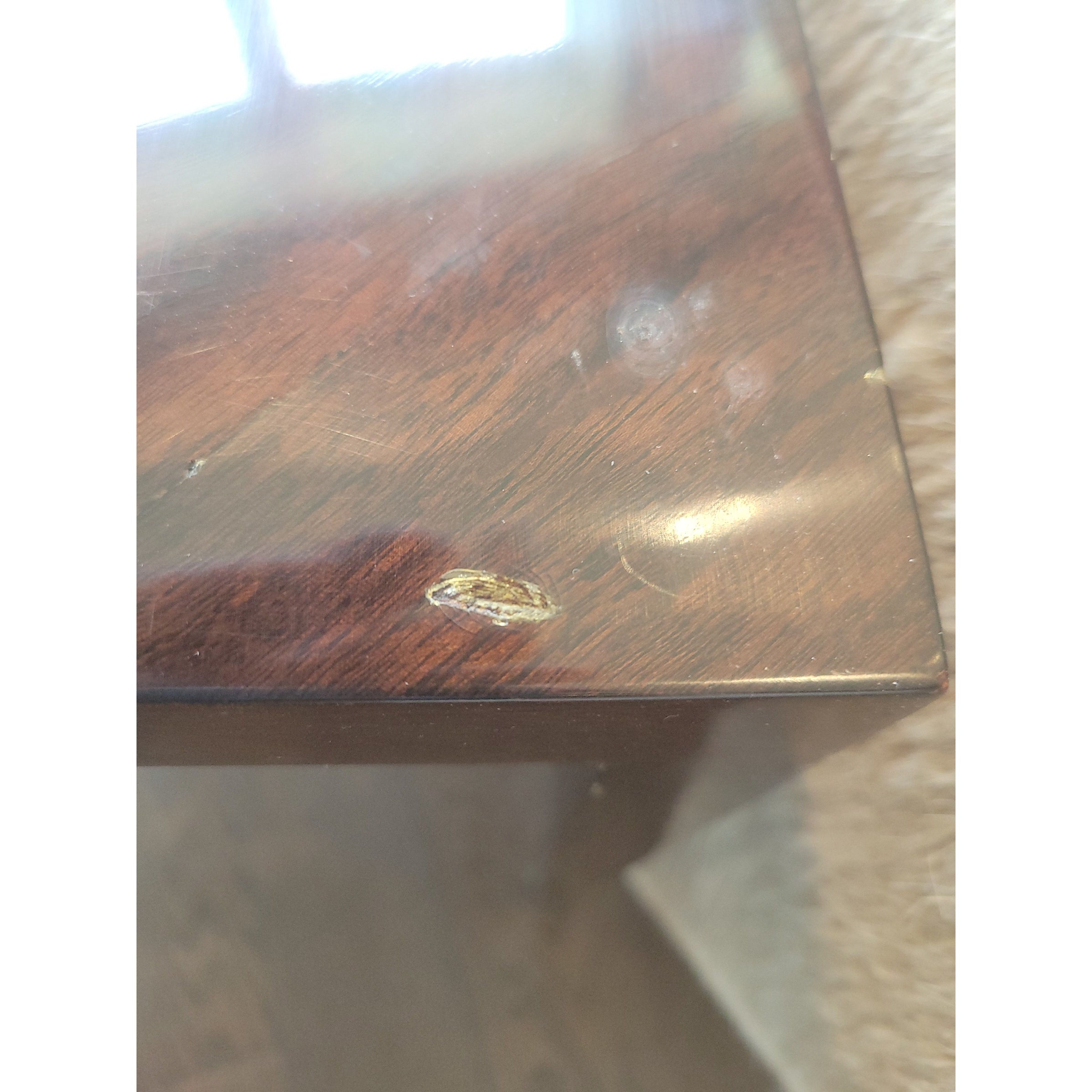 PAIR of Mid-Century Wood 1-Drawer Side Tables (AS IS)