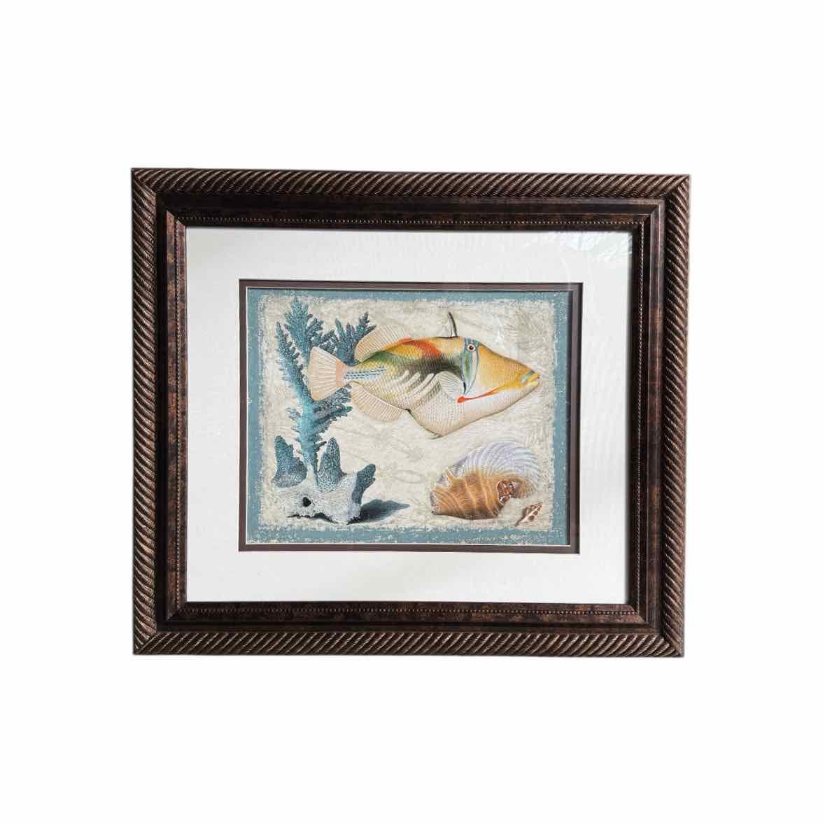 Undersea Life Print in Ornate Frame - colletteconsignment.com