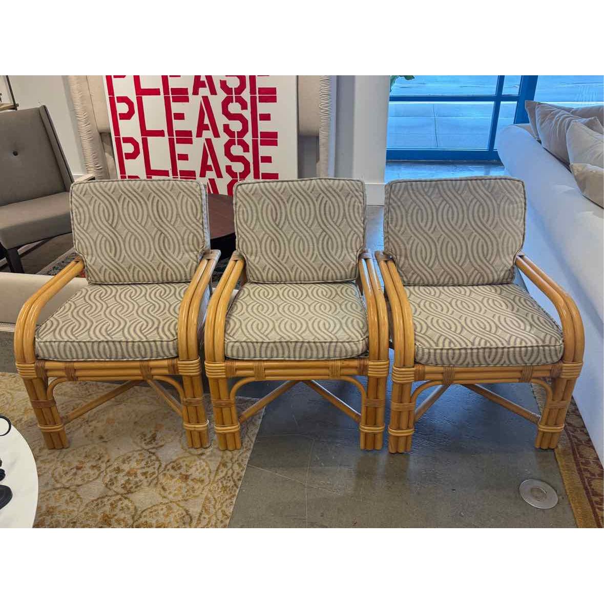 Bielecky Brothers Rattan Club Chairs