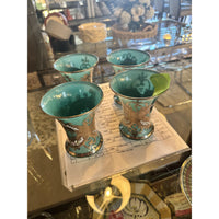 Set of 4 Hand-Painted Bohemian Glasses from ABC Home