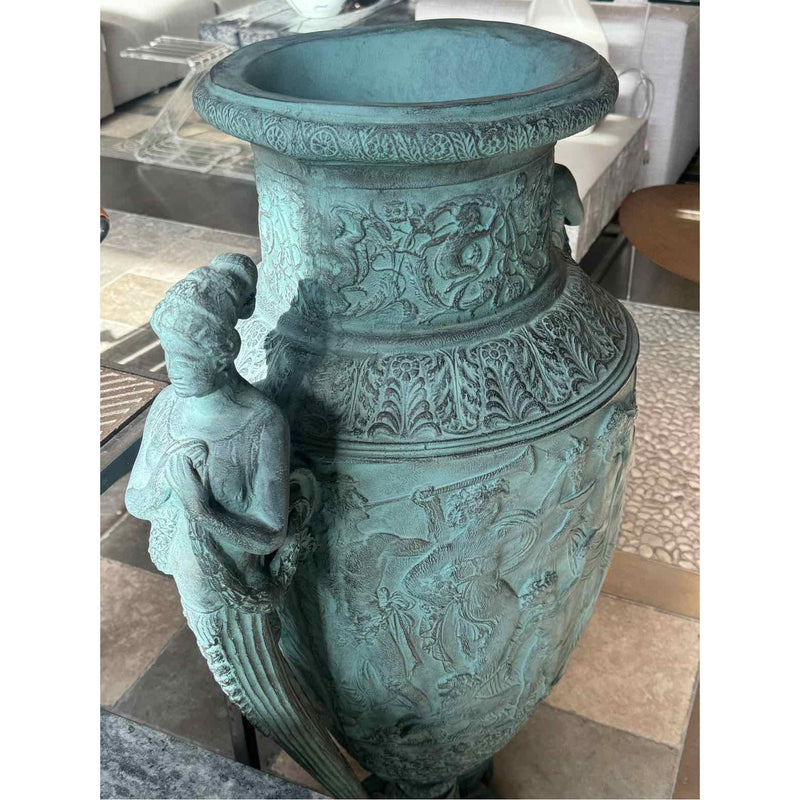 Resin-Based French Neoclassical Figural Vase