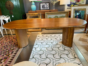 "Paden" Dining Table in Sandy Acacia Finish