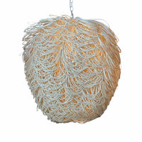 'Finley' Looped Rattan Pendant Light by Arteriors