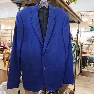 Balenciaga, Blue, Wool, Jacket, 50