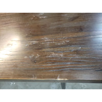 Wood & Metal Desk w/ White Marble Top by Maria Yee (AS IS)