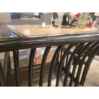 PAIR of Antique Chinese Ebonized Bamboo Stickback Chairs (As Is)