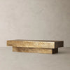 9WDLVVG4 - Sydney Hammered Brass Square Coffee Table