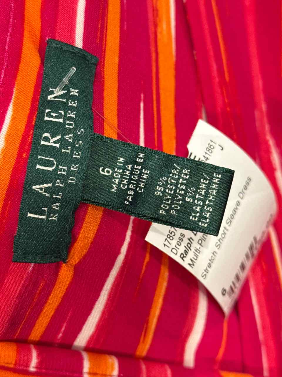 Ralph Lauren Size 6 Multi-Pink Dress