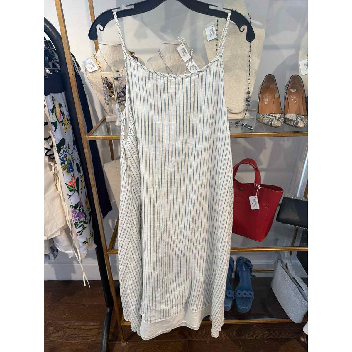 CP Shades Size M Blue and White Dress