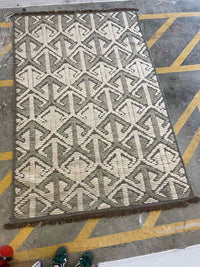 5.2' x 8' Gray & Beige Abstract Arrows Pattern Rug #50