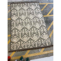 5.2' x 8' Gray & Beige Abstract Arrows Pattern Rug #50