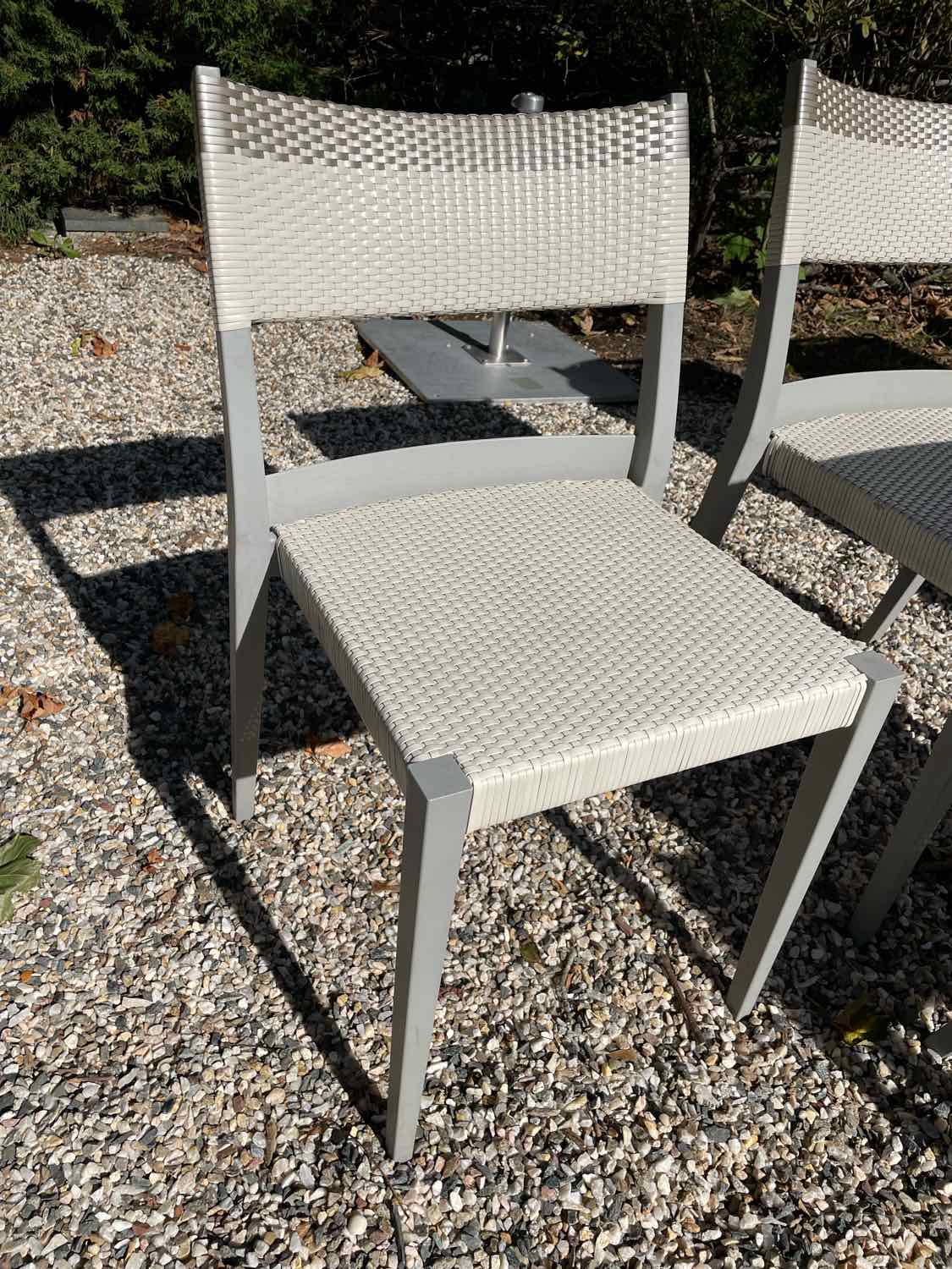 SET of 6 All Weather Wicker Play Side Chairs by Dedon (AS IS)