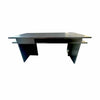 Black Plywood Desk w/ Drawer & Shelf